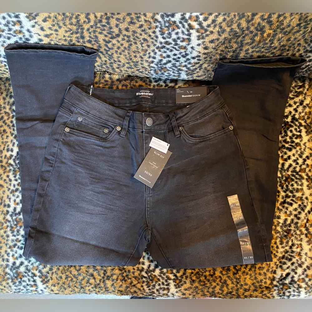 Brand New Men’s BlueNotes Black Jeans Size 33 waist